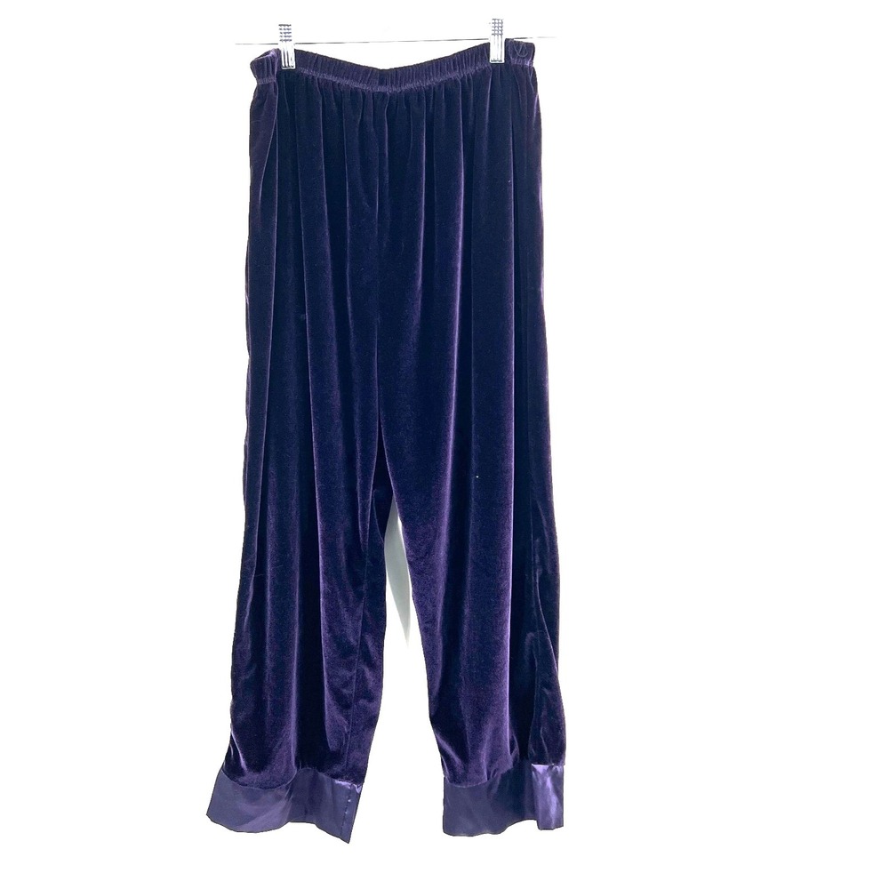 Roamans Purple velvet velour witchy whimsigoth witchy boho cottagecore pants 2X
